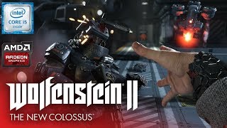 Wolfenstein II The New Colossus Gameplay  Intel Core i5 6200U  AMD Radeon R5 M335 [upl. by Nossyla]