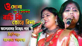 ও সোনা ও সোনা  O SONA O SONA  শিল্পী যশোদা সরকার  Singer JASODA SARKAR  2024 NEW SUPPER HIT SONG [upl. by Trixy]