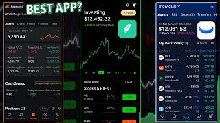 Best investing apps 2024  Webull vs Robinhood vs MooMoo [upl. by Hbahsur]