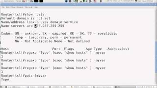 TclCisco Lesson 34 regexp using the command Arabic Version التعابير النمطية [upl. by Atnwahs852]