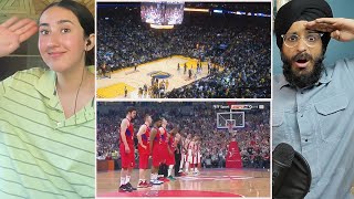 INTIMIDATING Indians REACT to USA vs Europe Basketball Fans and Atmosphere [upl. by Alastair]