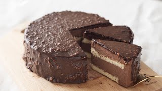 チョコレート＆アーモンドのムースケーキの作り方 Chocolate amp Almonds Mousse Cake｜HidaMari Cooking [upl. by Enelez949]