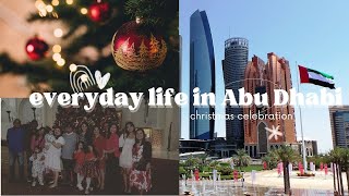 Everyday life in Abu Dhabi  Living in Abu Dhabi  Christmas celebration in the Middle East [upl. by Aarika]