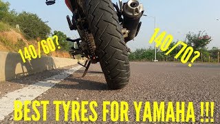 Yamaha FZ rear tyre change  CEAT ZOOM XL14070 Motorcycle Tyre Moto Wingz [upl. by Clapper391]