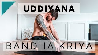 Uddiyana Bandha Kriya  Abdominal Lock Upward Energy Purification  Breathe and Flow Yoga [upl. by Eikcir]