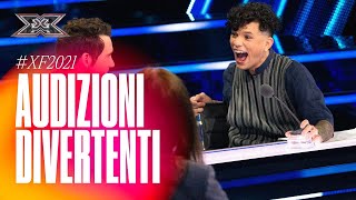 Le AUDIZIONI più DIVERTENTI 😂 di X FACTOR 2021 [upl. by Eednil]