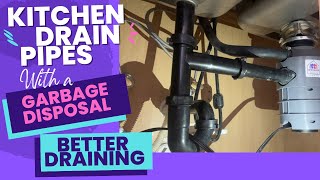 How To Install Kitchen Drain Pipes With A Garbage Disposal [upl. by Berry177]