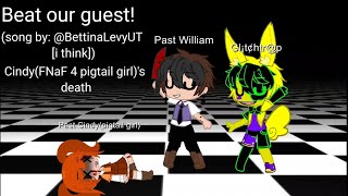 Beat Our GuestCindyFNaF 4 pigtail girls Death  ⚠️Fake Bl00d amp Knîf3⚠️  Lillsparkles ♡ [upl. by Saul]