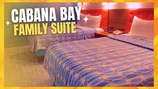 Universal Orlandos Cabana Bay Beach Resort Family Suite Full Room Tour🏝️We Loved This Room [upl. by Dj]