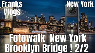 Wahnsinn  Blaue Stunde Brooklyn Bridge Mit der Insta360 X4 in New York 22 [upl. by Derte]