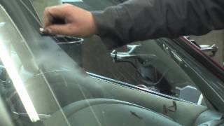 Car Maintenance  How to Remove Paint From a Windshield [upl. by Aneis161]