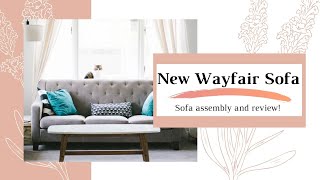 New Sofa Assembly  Wayfair Sofa [upl. by Yanaj]