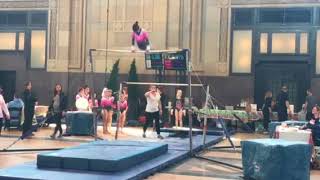 USAG Level 5 Uneven Bar Routine with stalder 965 [upl. by Kadner]