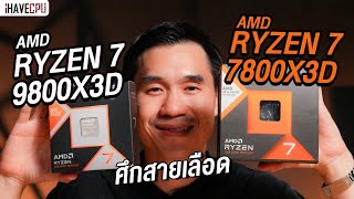 ศึกสายเลือด RYZEN 7 9800X3D VS RYZEN 7 7800X3D l iHAVECPU [upl. by Yerok]