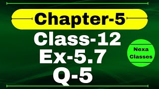 Class 12 Ex 57 Q5 Math  Differentiability  Q5 Ex 57 Class 12 Math  Ex 57 Q5 Class 12 Math [upl. by Yztim]