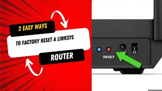 2 Easy Ways to Factory Reset a Linksys Router [upl. by Curry938]