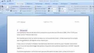 Word 2007 tutoriel 8  Changer lorientation dune partie dun document [upl. by Tannenwald]