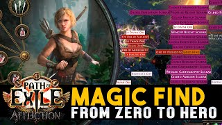 Pathfinder Caustic Arrow  How to Start Magic Find Part 1 Path Of Exile  Affliction 323 [upl. by Denny390]