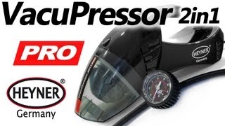 HEYNER VacuPressor PRO 208 100 — автопылесос с компрессором — видео обзор 130comua [upl. by Polish]