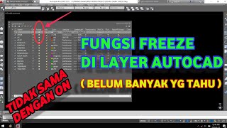 FREEZE Layer Autocad itu apa [upl. by Aisats742]