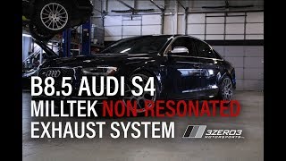 B85 Audi S4  Milltek NonResonated Catback System [upl. by Neyuh237]