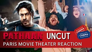 Pathaan Paris Theater Reaction Uncut Version  SRK Deepika pathaantheatreresponse [upl. by Holle]