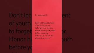 Ecclesiastes 121 NLTBibleVerse [upl. by Zeena]