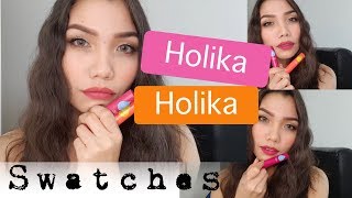 Comparing holika holika water tint and etude house dear darling tint currycarikawaii [upl. by Teufert]