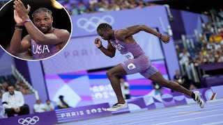 Noah Lyles dominates 200m heat a day after Olympic goldmedal thriller [upl. by Kevin]