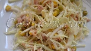 Salade de choux au thon cuisine Africaine [upl. by Nit861]