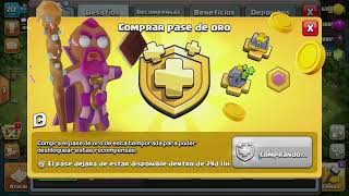 Pase de oro 🤑Clash of clans gratis🤩 Colombia [upl. by Ahsyla817]