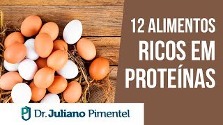 12 ALIMENTOS RICOS EM PROTEÍNAS 🥚  GANHE MÚSCULOS COM ESSES ALIMENTOS [upl. by Leile]