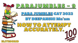 Parajumbles Practice for CAT  Elites Grid  Video  9 [upl. by Tirza]