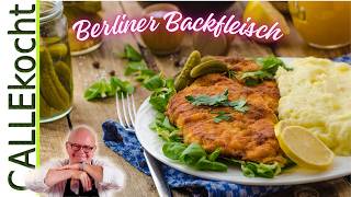 Alt Berliner Backfleisch – Schnitzel Rezept mit zartem Rindfleisch [upl. by Yesdnik]