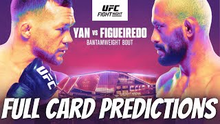 UFC Macau Yan vs Figueiredo Full Card Predictions [upl. by Nuarb]