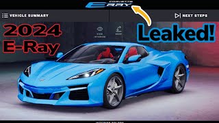 BREAKING Chevrolet LEAKS 2024 Corvette C8 ERay on the Visualizer New Exterior amp Interior Colors [upl. by Nerred]