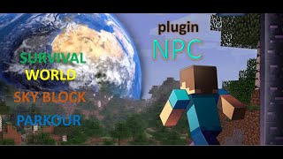 Como ir a diferentes mundos con NPC 2024 plugins para tu servidor de minecraft [upl. by Arrekahs]