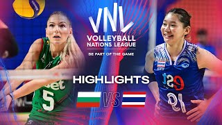 🇧🇬 BUL vs 🇹🇭 THA  Highlights  Week 3  Womens VNL 2024 [upl. by Elocim]