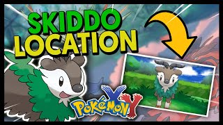 WHERE TO FIND SKIDDO ON POKEMON X AND Y [upl. by Nawj]