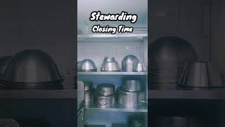 Stewarding Closing Time indahnyaberbagi food kuliner restaurant tutorial [upl. by Dagall]