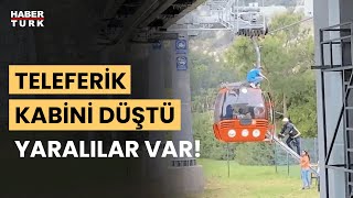 Antalyada teleferik kabini düştü Yasin Anzerli son durumu aktardı [upl. by Oralla]