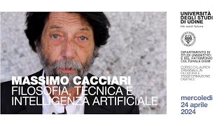 Massimo Cacciari Filosofia tecnica e intelligenza artificiale [upl. by Olaf200]