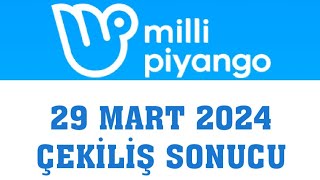 Milli Piyango Çekiliş Sonuçları 29 Mart 2024 [upl. by Scot233]