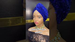 Beautiful crisscross sequence Turban…Should I drop the Tutorial trending fashion turbancap diy [upl. by Sices]