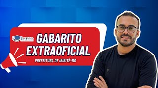 GABARITO EXTRAOFICIAL 01  PREFEITURA DE IBIRITÉ  PROVA DE SÁBADO TARDE  IMESO [upl. by Etrem777]