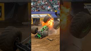 Monster Jam Philadelphia 2024 INSANE GRAVE DIGGER CRASH monsterjam monsterjam2024 monstertruck [upl. by Lemal]