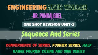 ONE SHORT CONVERGENCE OF SERIES amp FOURIER SERIES UNIT 3 BAS203AKTU  BTECH [upl. by Ragse192]