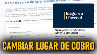 ANSES Como CAMBIAR LUGAR DE COBRO [upl. by Danby]