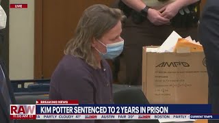 Kim Potter sentence 16 MONTHS in prison for killing Daunte Wright  LiveNOW from FOX [upl. by Alliuqal188]