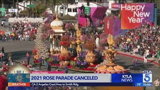 2021 Rose Parade canceled due to COVID19 pandemic [upl. by Aihsaei257]